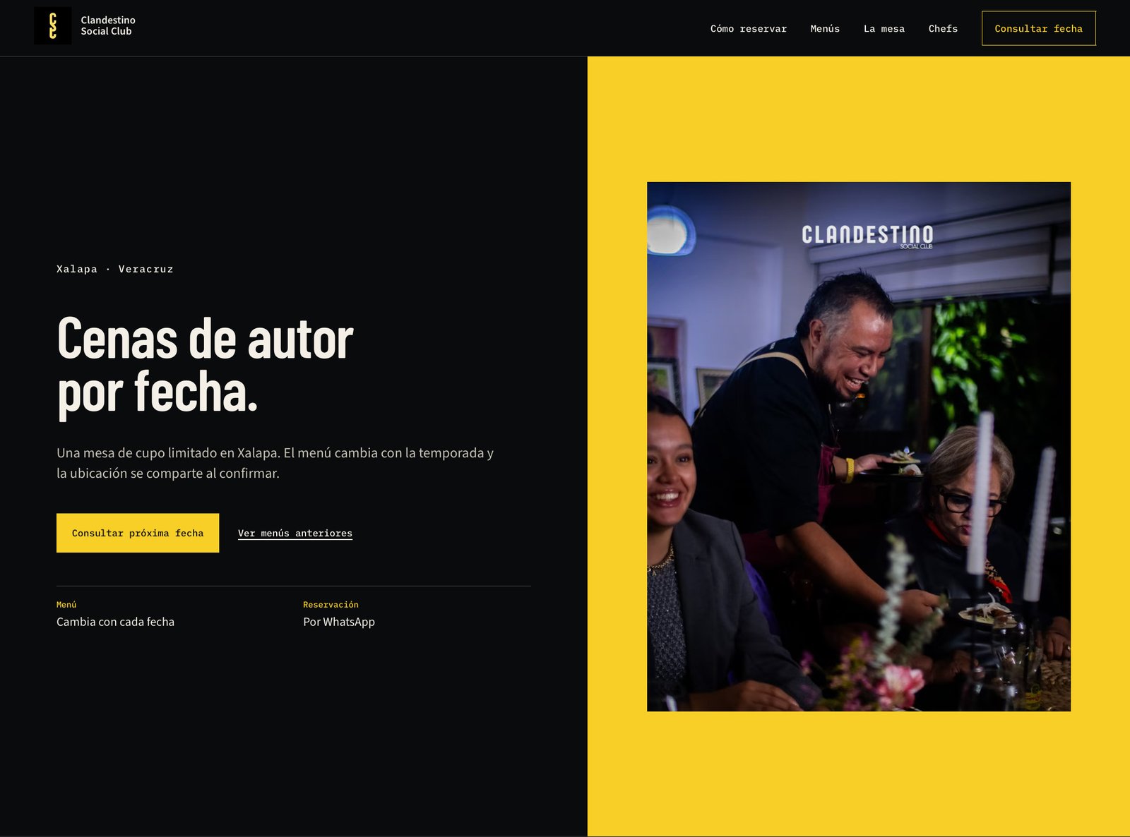 Sitio web de Clandestino